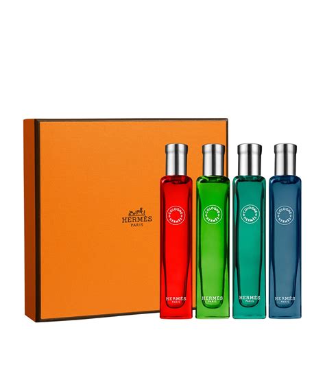 hermès perfume set of 4 price|hermes perfume sample sets.